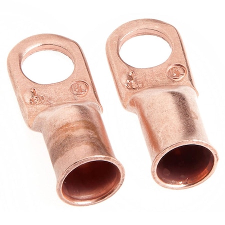 Forney Lug For #1 Cable, 3/8" Stud, Premium Copper 60095